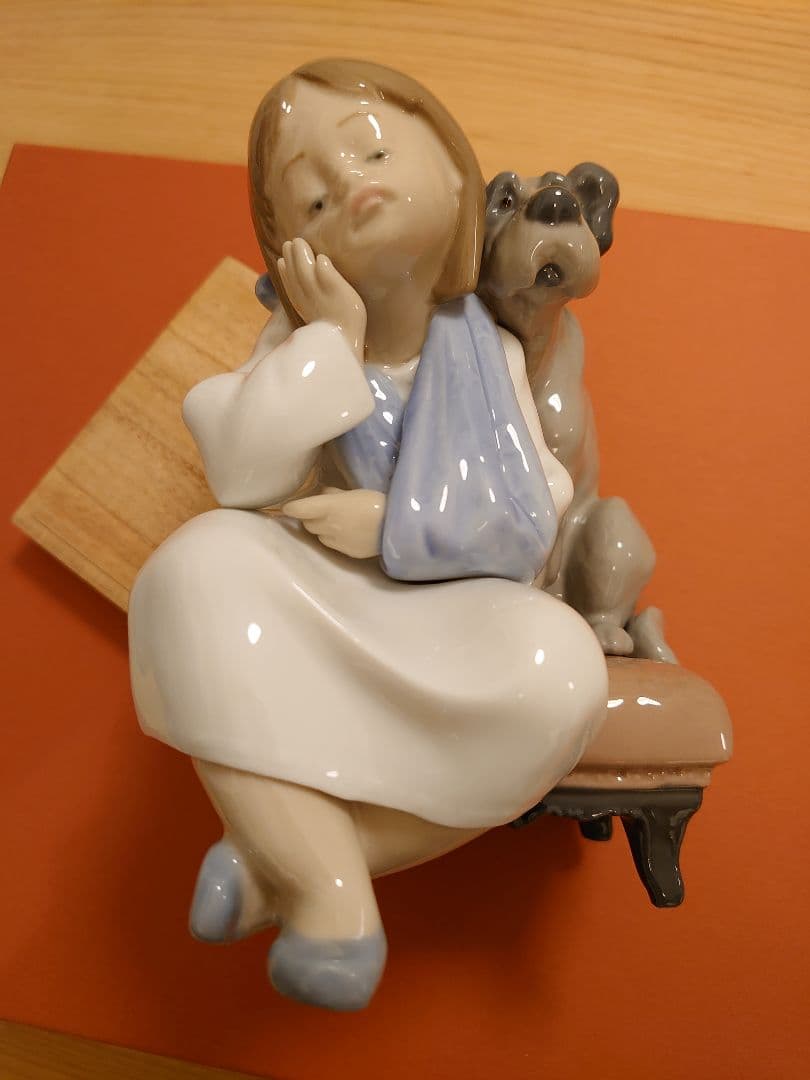 【極美品 無欠損 絶版】リヤドロ LLADRO 5706『今日は遊べない』