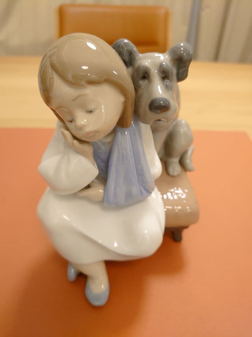 【極美品 無欠損 絶版】リヤドロ LLADRO 5706『今日は遊べない』