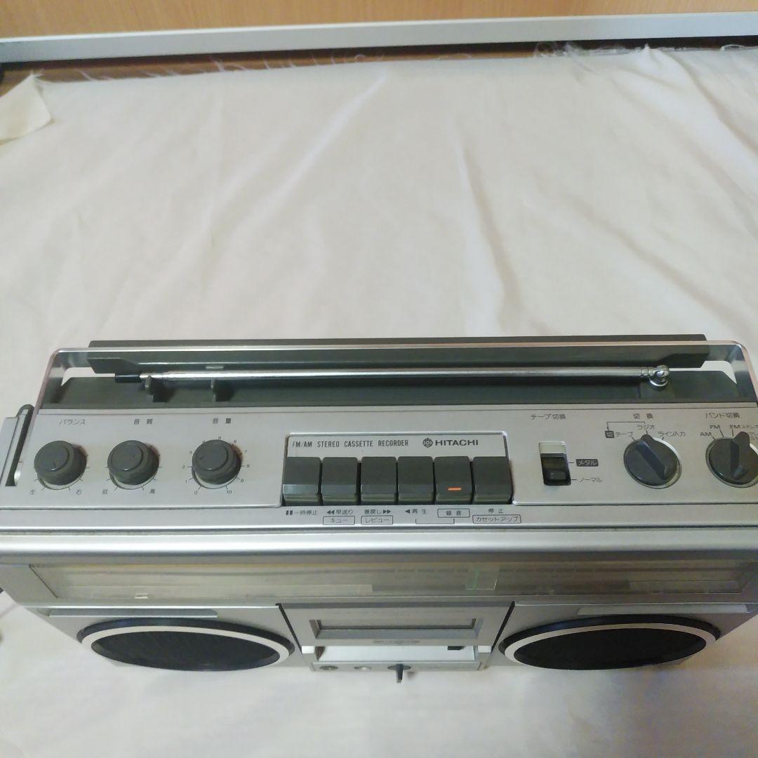 HITACHI、ラジカセ、TRKー7600、中古（本文よく読んで購入して下さい)