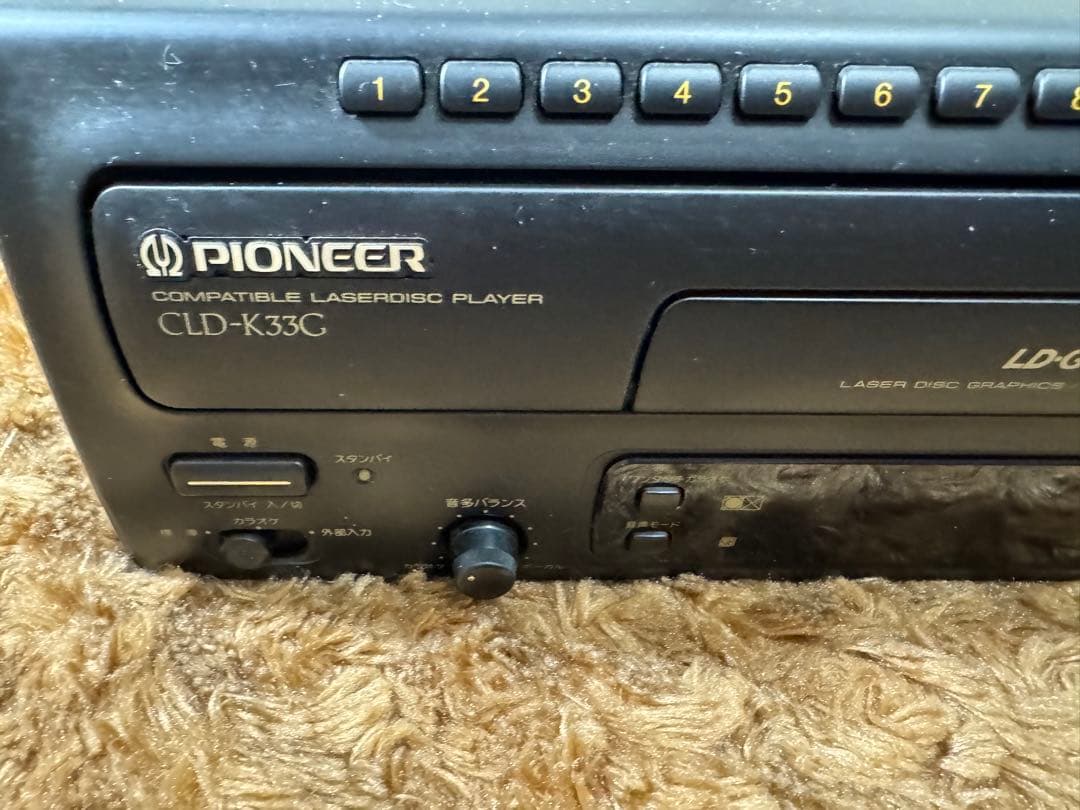 ジャンク　Pioneer パイオニア LDプレーヤー CLD-K33G