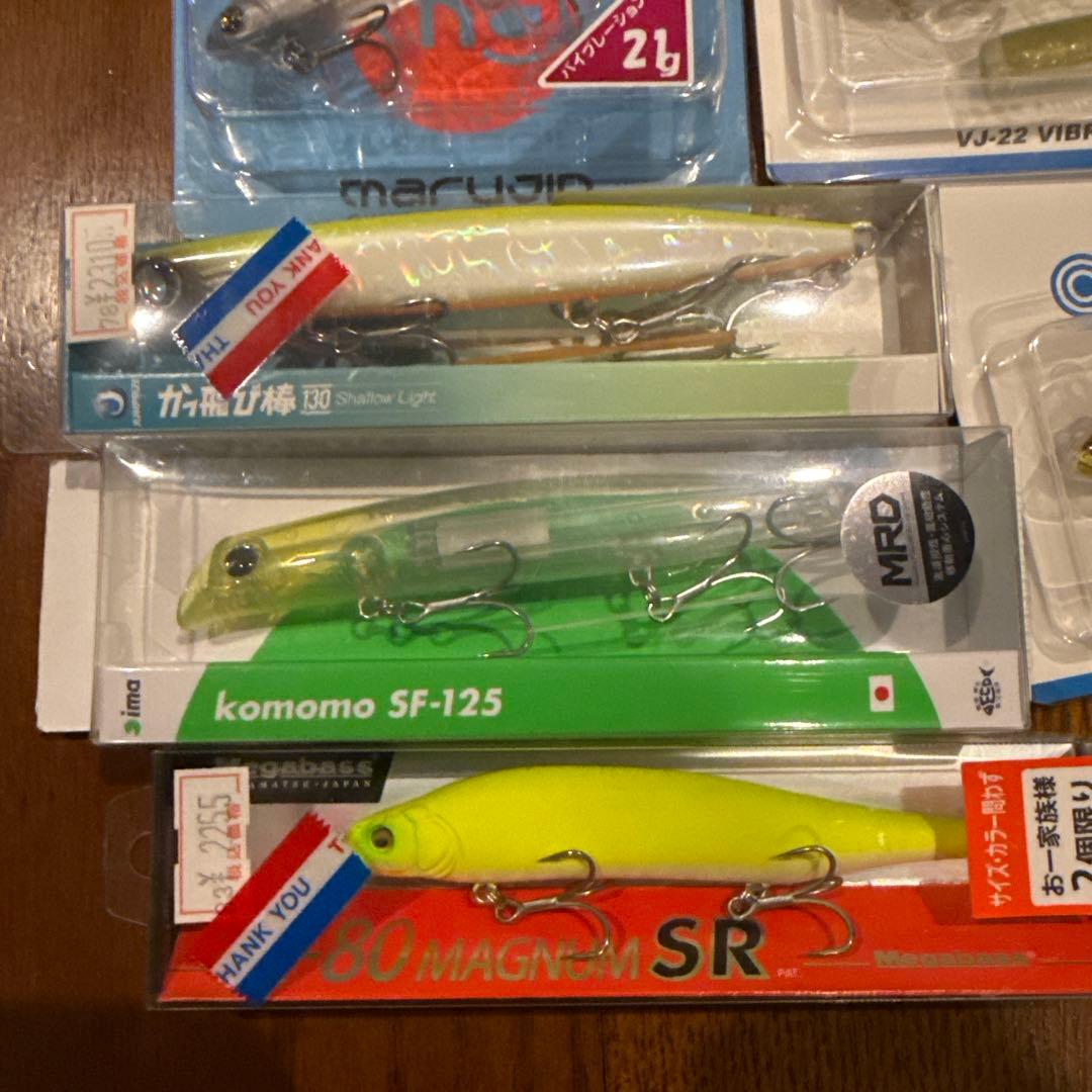 カゲロウ124ウェイキーブー112ガボッツなどルアー19点！引退品！早いもの勝ち