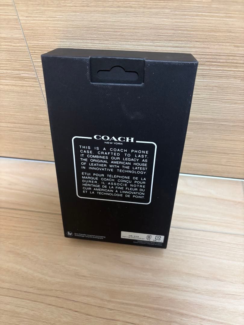 未使用　iPhone15Plus COACH ハードケース