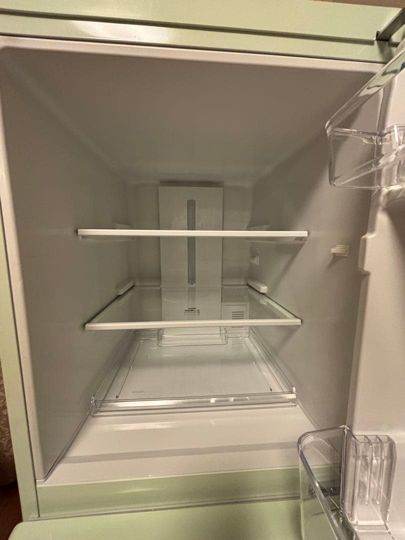 eangle冷凍冷蔵庫2019年製ANG-RE151-A1 グリーン送料込卵入れ