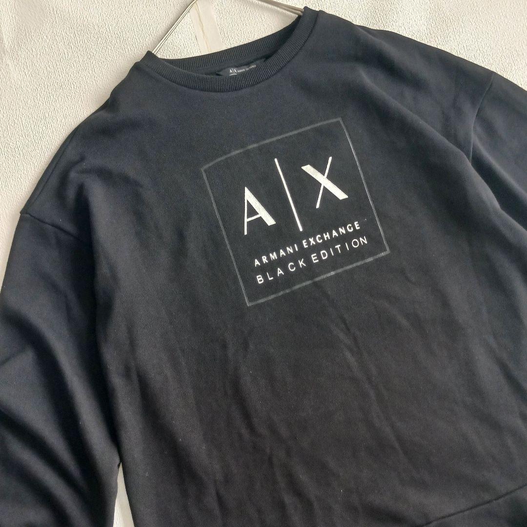 美品✨アルマーニエクスチェンジ スウェット ワンピース ひざ丈 ミニ Lサイズ