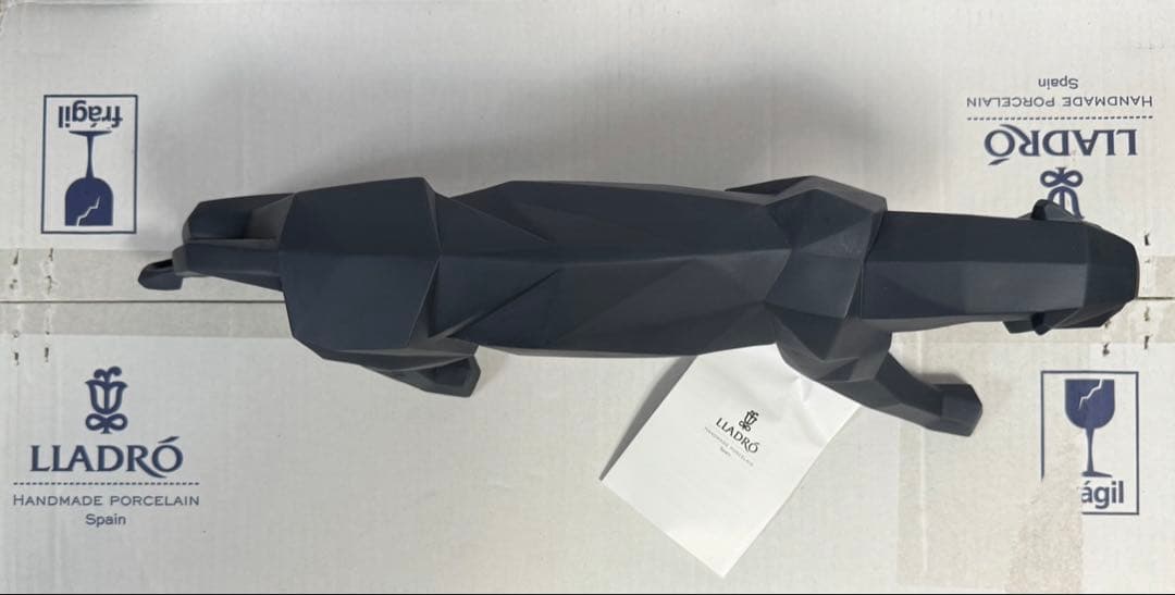 新品☆リヤドロ パンサー Origami 黒ヒョウ ジャガー ブラック