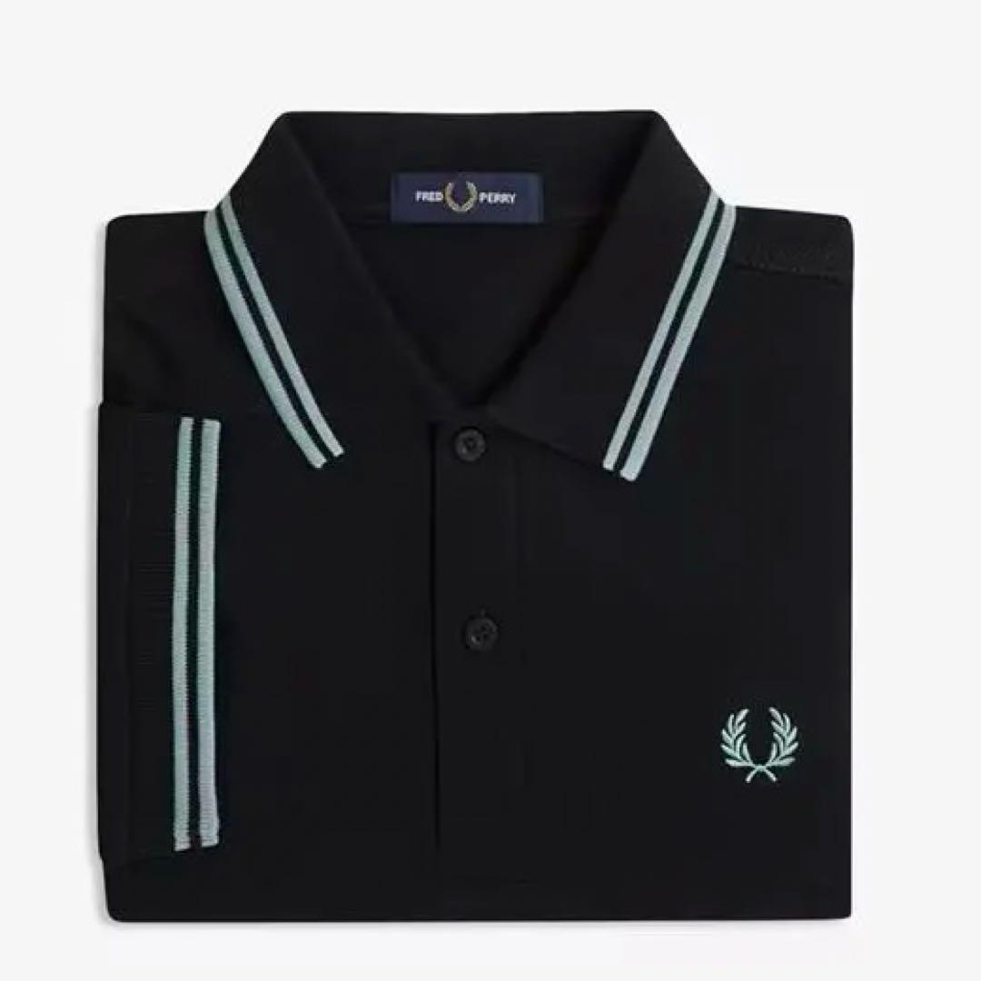 【新品未使用】FRED PERRY ブラックポロシャツ M