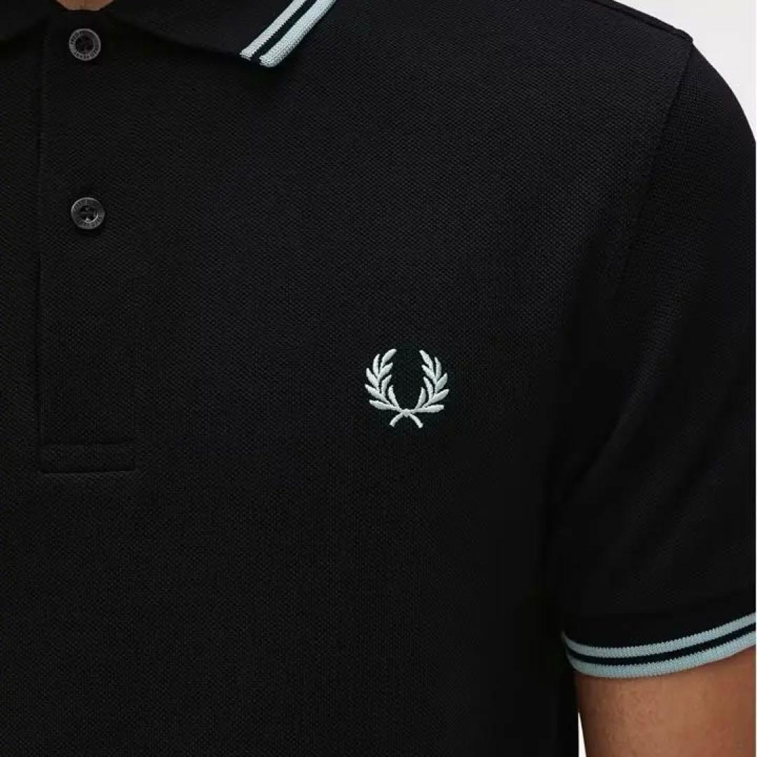 【新品未使用】FRED PERRY ブラックポロシャツ M