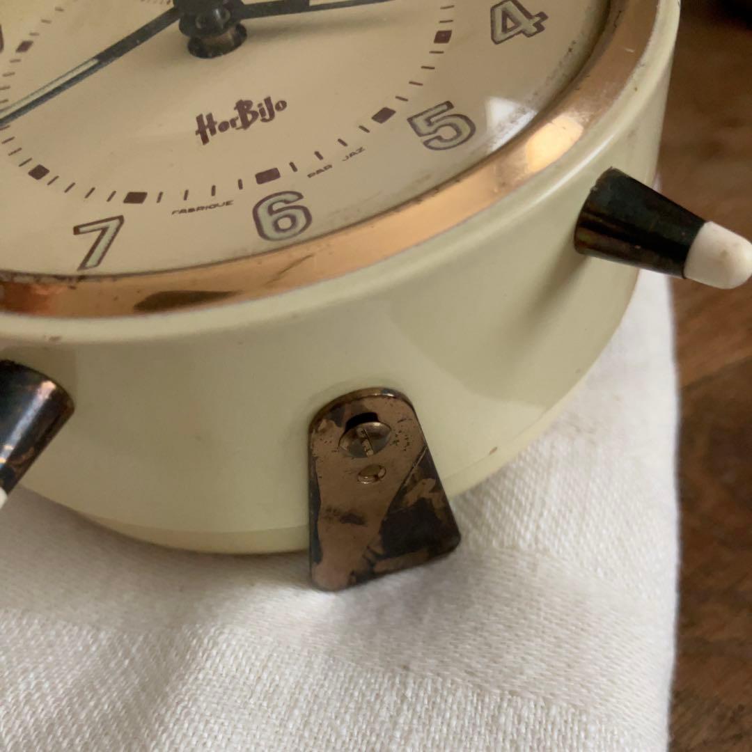 【最終価格】フランスアンティーク　置時計 クリーム色