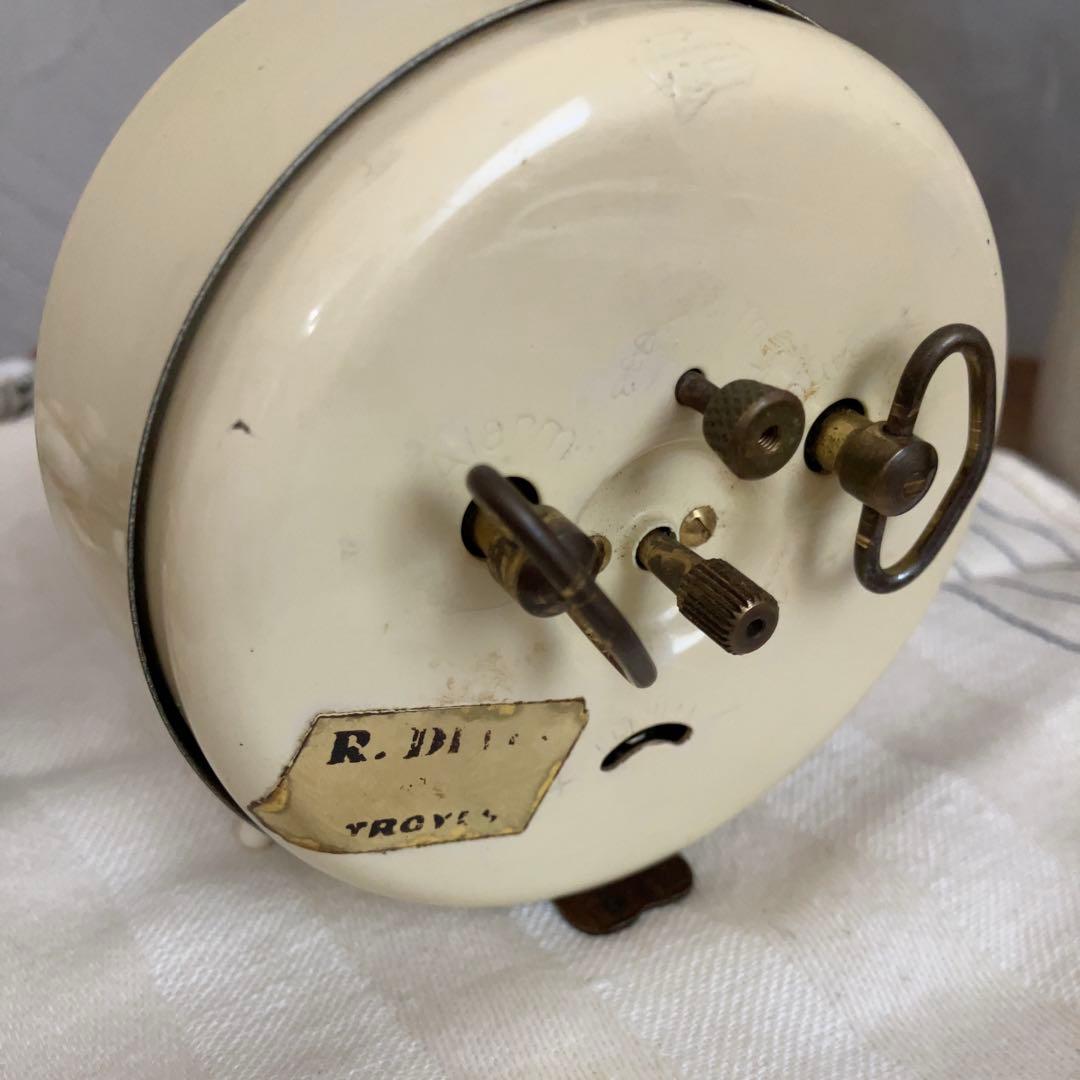 【最終価格】フランスアンティーク　置時計 クリーム色