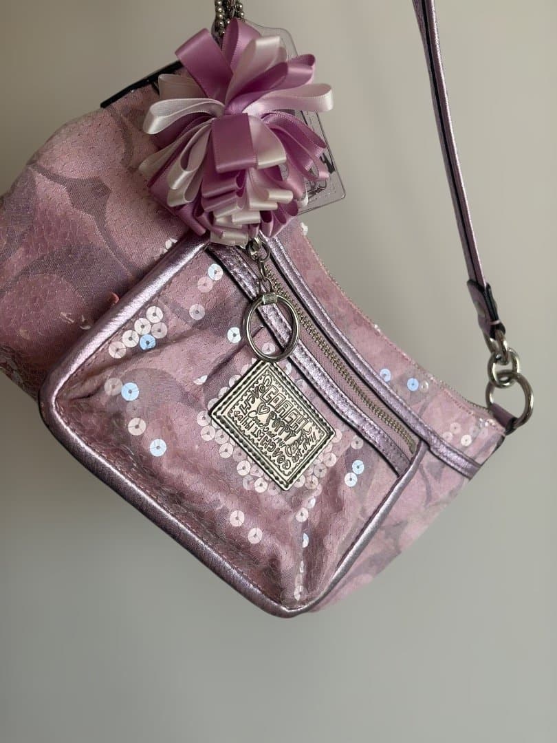 コーチ ポピー ピンク 2way ショルダーバッグ　14541