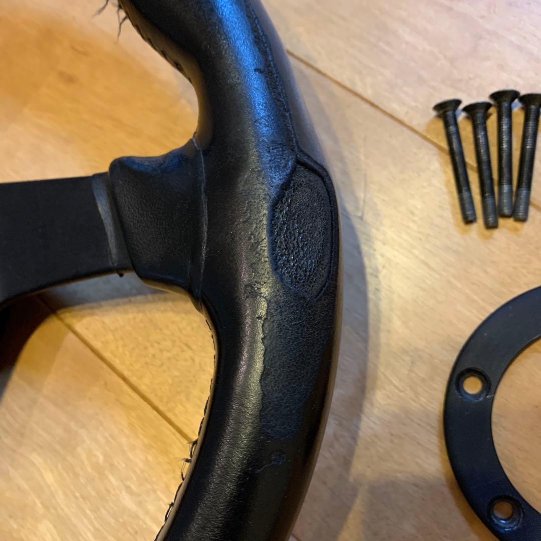 NARDI ND ステアリングホイール ブラック　レザー　Dタイプ