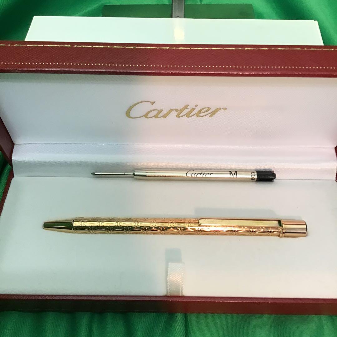 Cartierカルティエ　サントスC de ゴールド ボールペン 化粧箱付