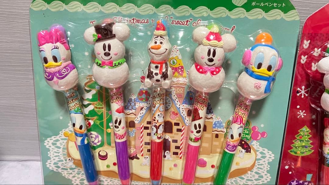 Disney ハロウィン　クリスマス　マスコット　ボールペン　セット