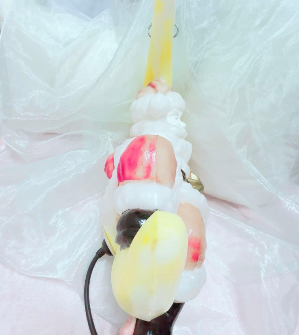 ヴィンテージ　サンタと月ライト　オーナメント　ランプ　ムーンライト