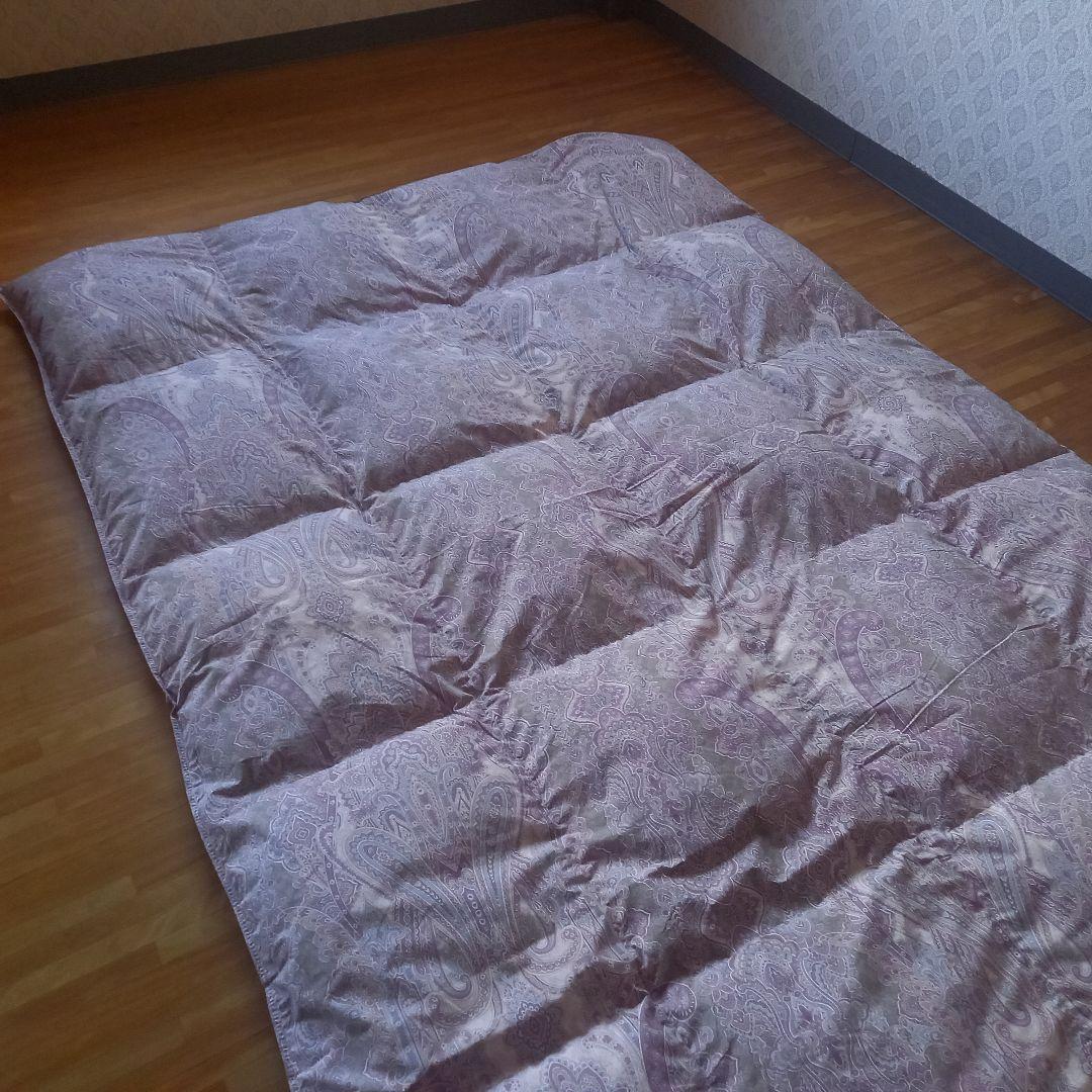 羽毛布団 増量 SDGS リフレッシュ羽毛 高密度生地 清潔 安心 日本製②