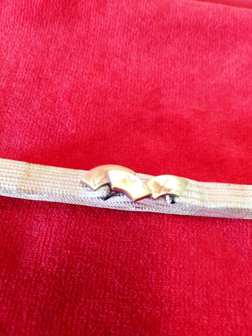 和装小物　[K18帯留]　刻印有　アンティーク