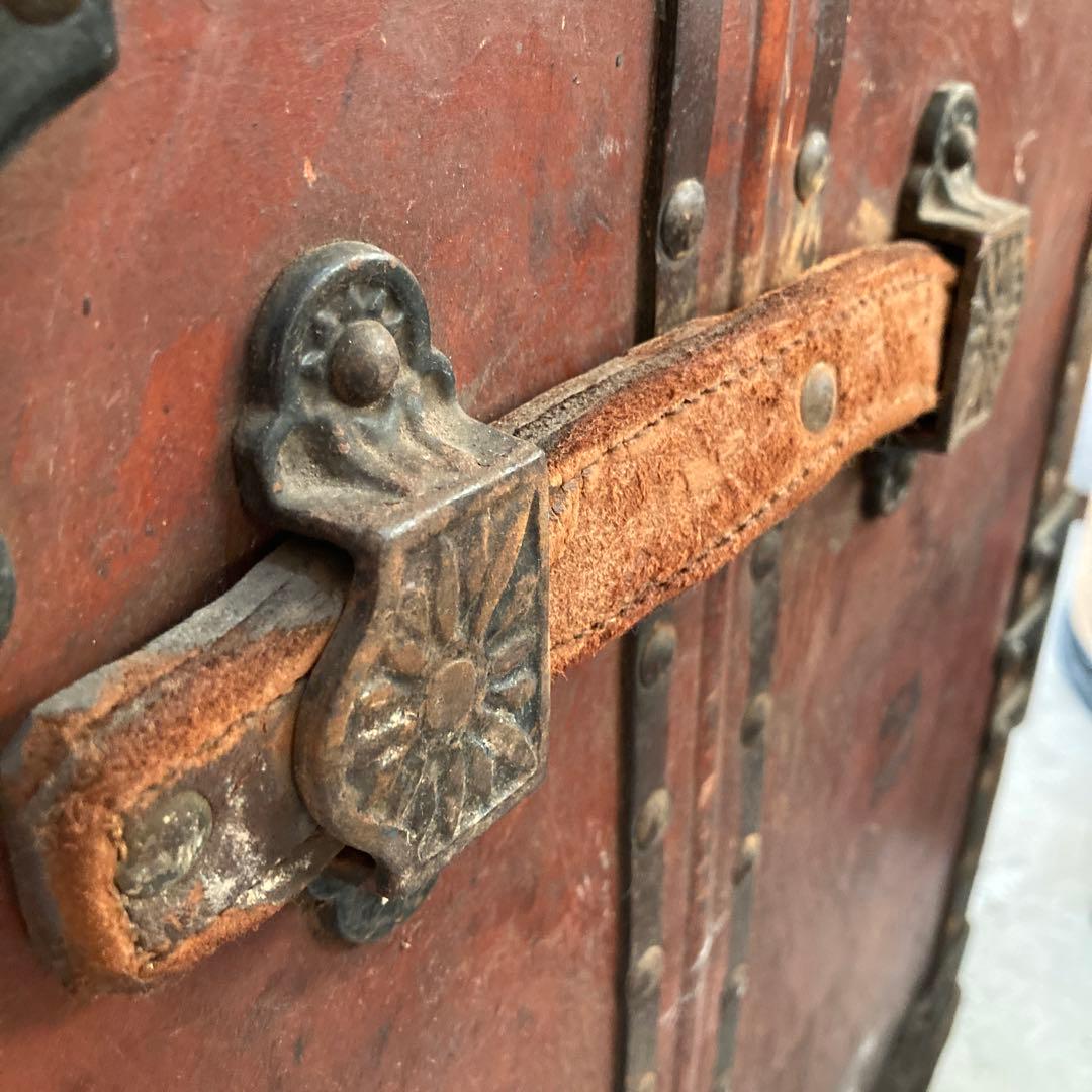 ⭐️稀少価値　レア物　アンティーク　ヴィンテージ　USトランク　スタッズ　アイアン