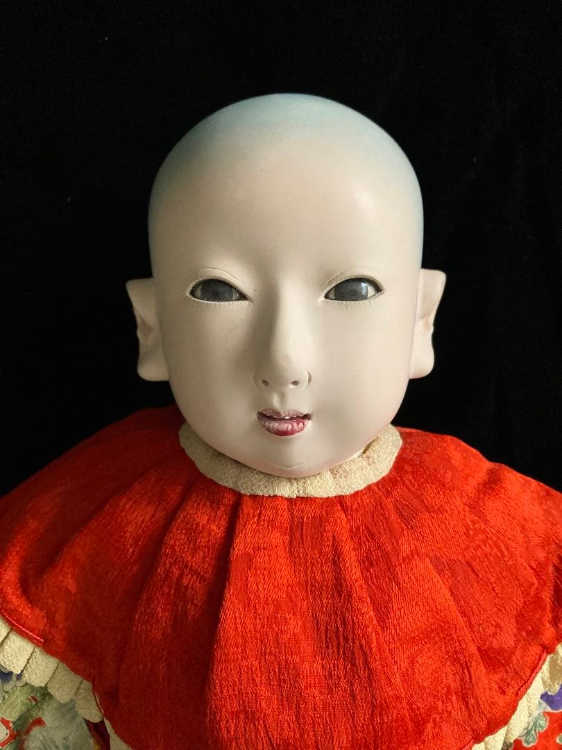 明治期　抱き人形　日本人形　市松人形　42㎝