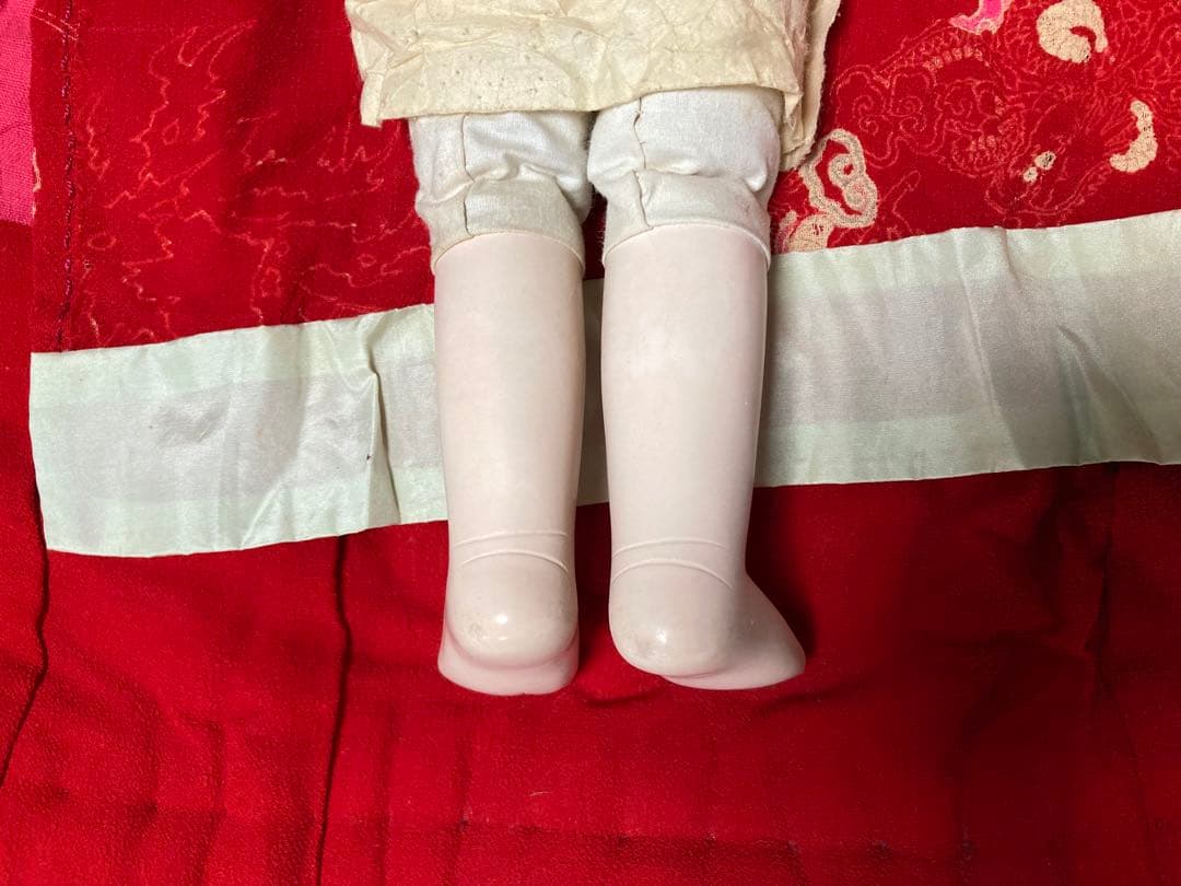 明治期　抱き人形　日本人形　市松人形　42㎝