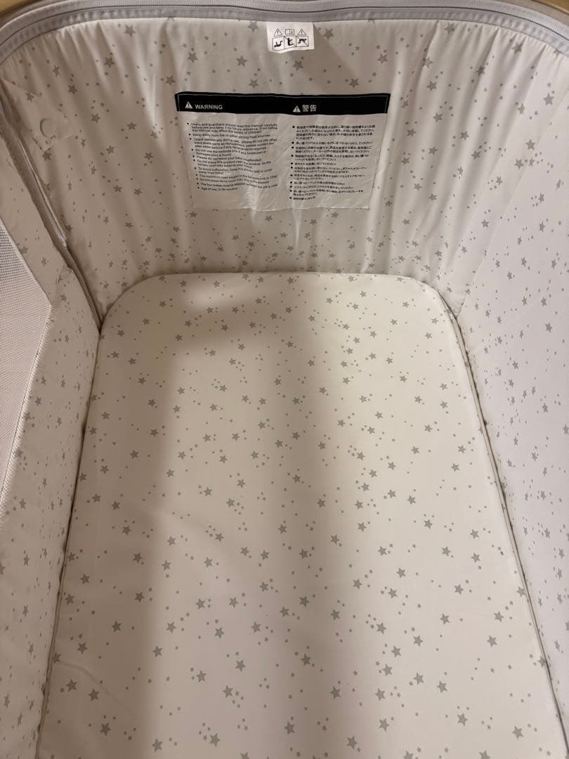 【備品等完備】ZOOBLY ベビーベッド 添い寝ベッド 折りたたみ　HZDMJ