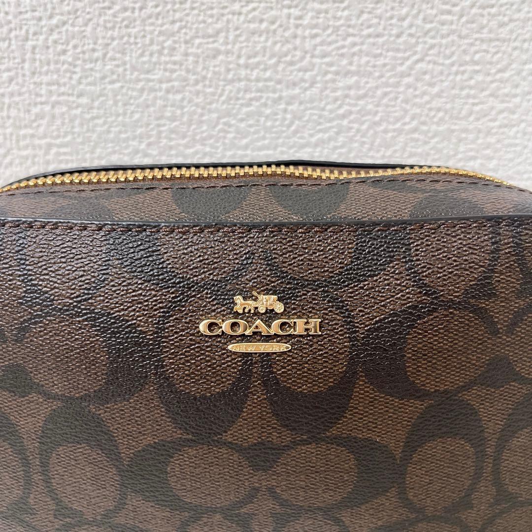 【極美品】COACH コーチ ショルダーバッグ 斜め掛け シグネチャー チャーム