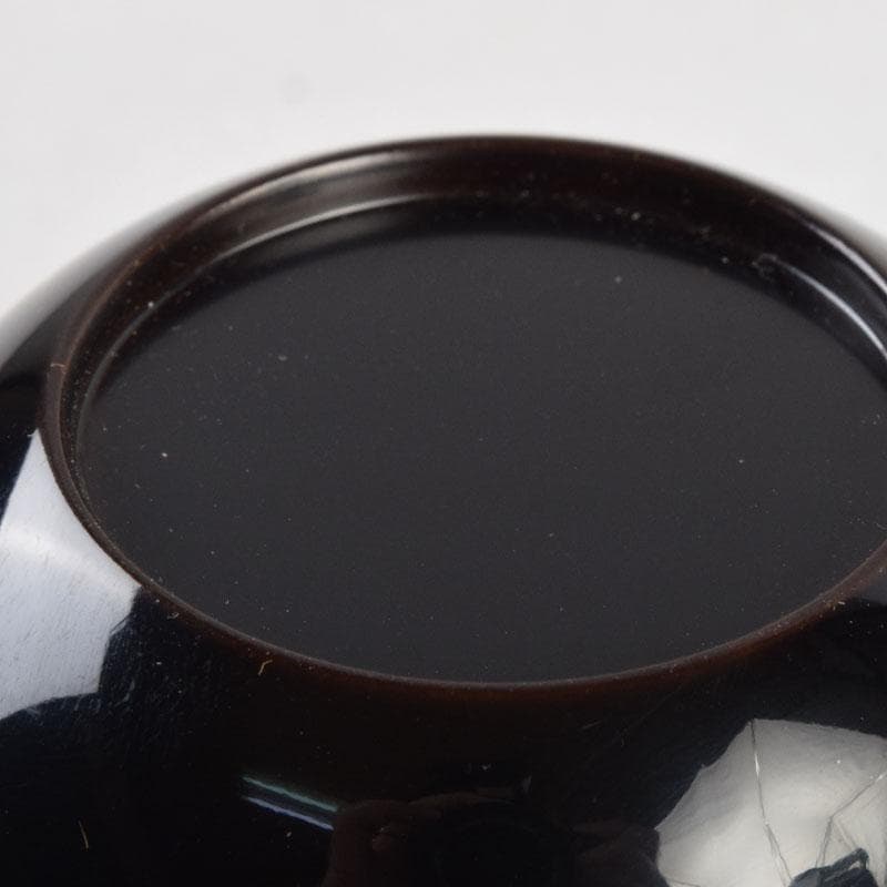 茶道具　輪島塗　栄伸堂　花草蒔絵　棗　共箱　V　9168