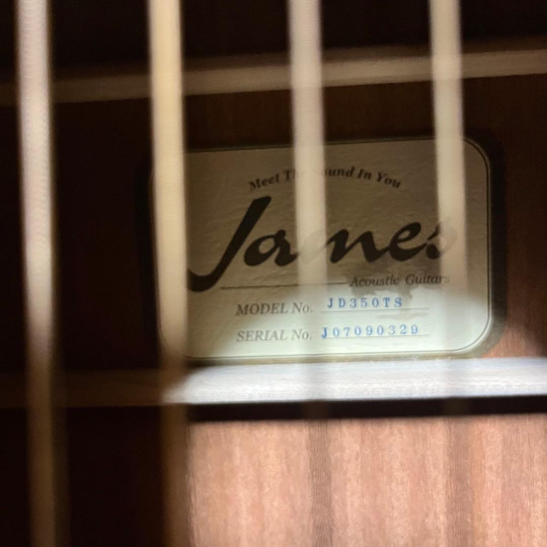 m*c様 James アコースティックギター JD350TS タバコサンバースト