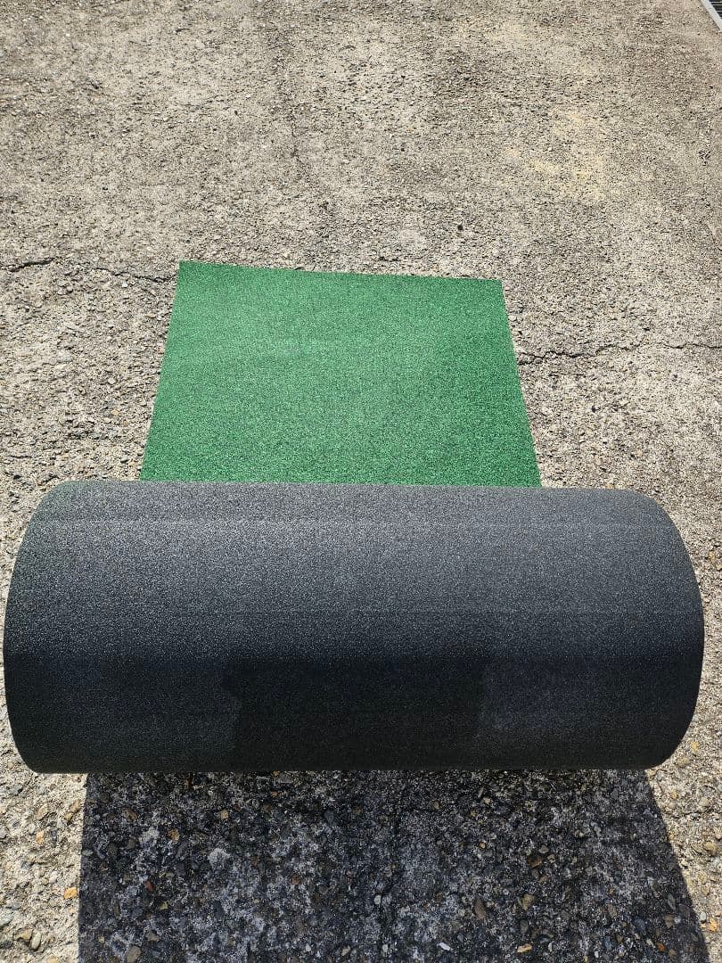 【新品】本格ポリエステル不織布 防草シート(明るめグリーン)厚手　巾1m×37m