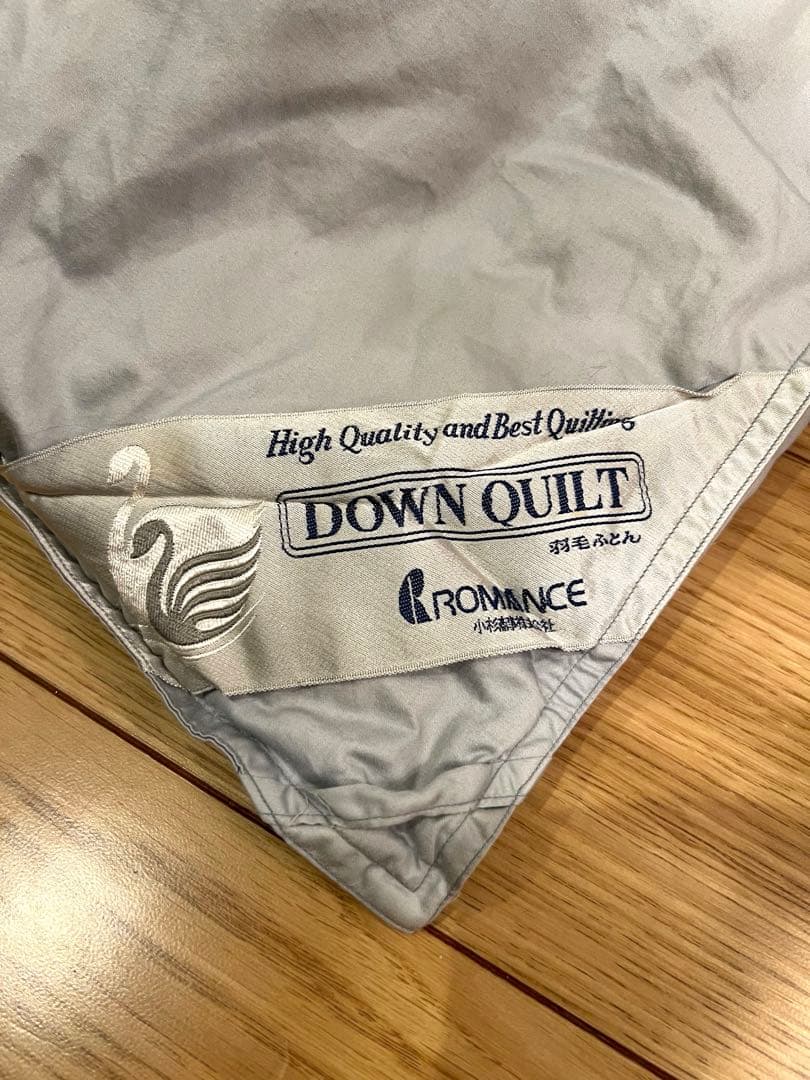 ロマンス小杉　ポーランドグースダウン95% セミダブル+大阪西川ダブルの2枚