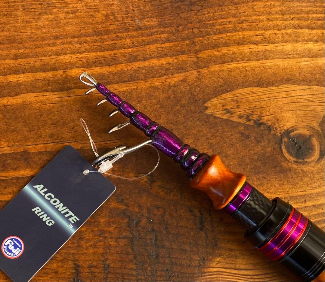 軽量　カーボンロッド　トラウトロッド　テレスコロッド　ウッドグリップ　スピニング