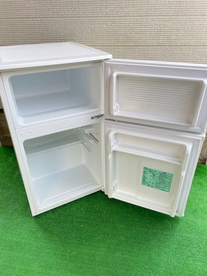 600分解洗浄済み✨ ヤマダ 90L 小型2ドア冷蔵庫 右開き 一人暮らし 単身