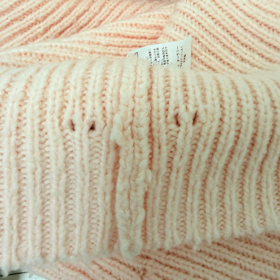 美品✨オーラリー　ウールキャメル モックネック リブニットプルオーバー