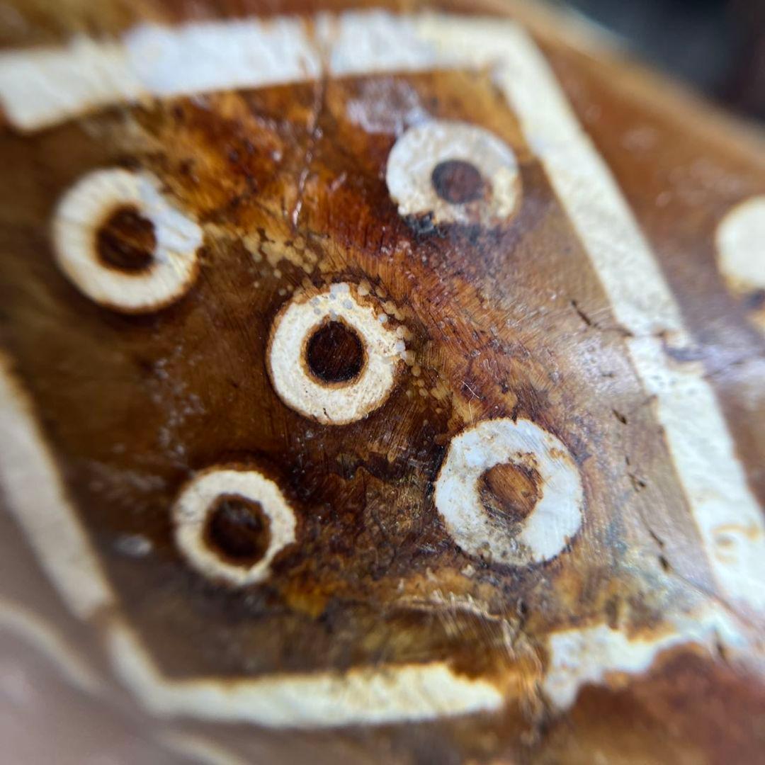 チベット超特大 多眼天珠 大天珠 ビーズ 開運 風水 信仰 時代物 置物