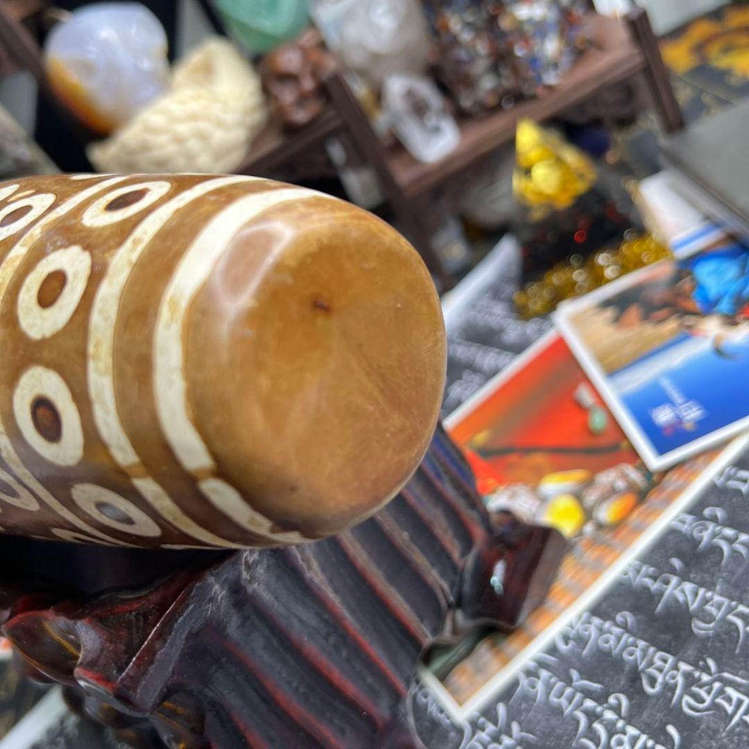 チベット超特大 多眼天珠 大天珠 ビーズ 開運 風水 信仰 時代物 置物