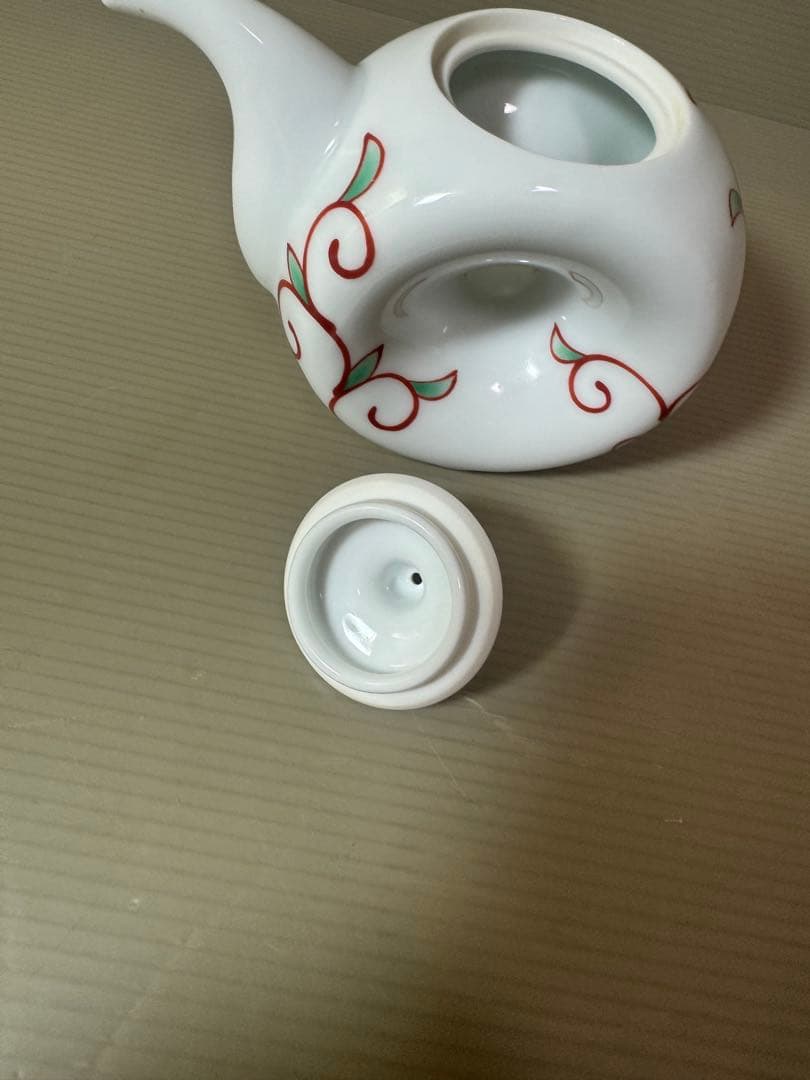 2933 香蘭社 赤繪町工房　醤油差し　未使用