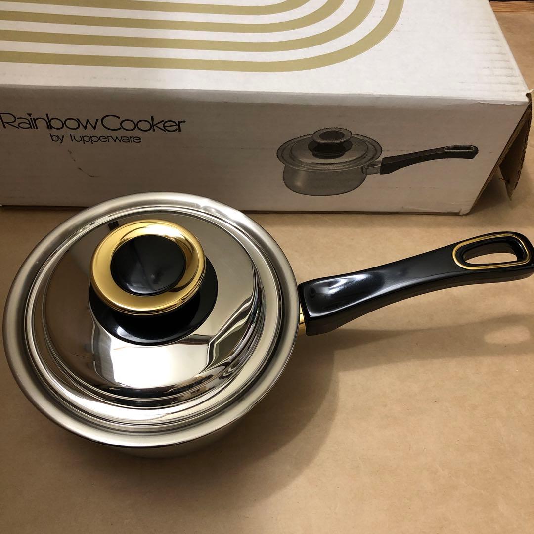 未使用品　タッパーウエア レインボークッカー 13cm片手鍋