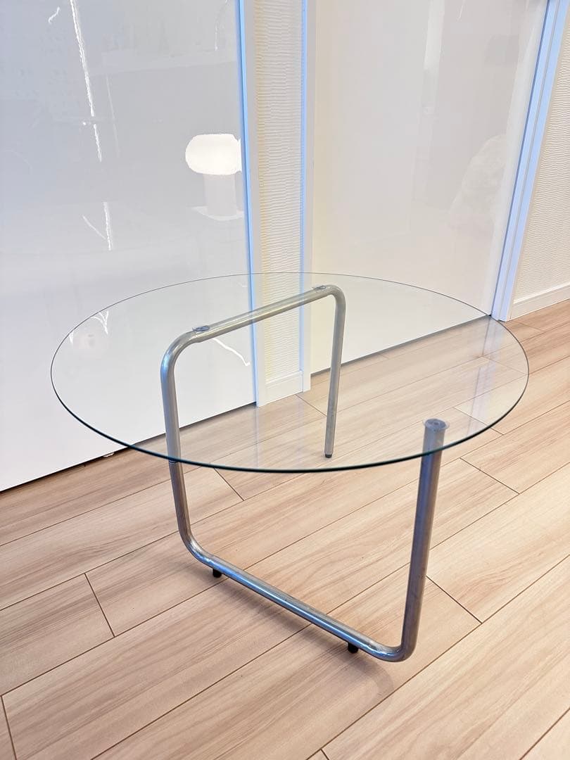 ART OF BLACK ガラス ラウンド 丸 テーブル 60cm