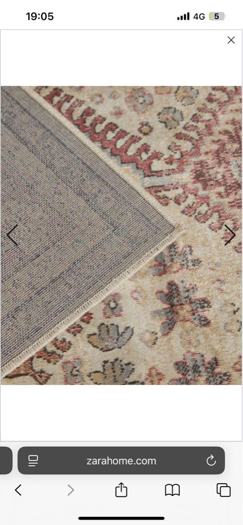 ZARA  ヴィンテージスタイル ラグ