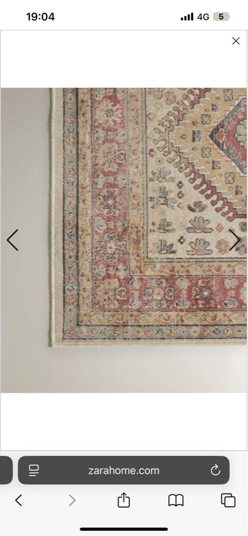 ZARA  ヴィンテージスタイル ラグ