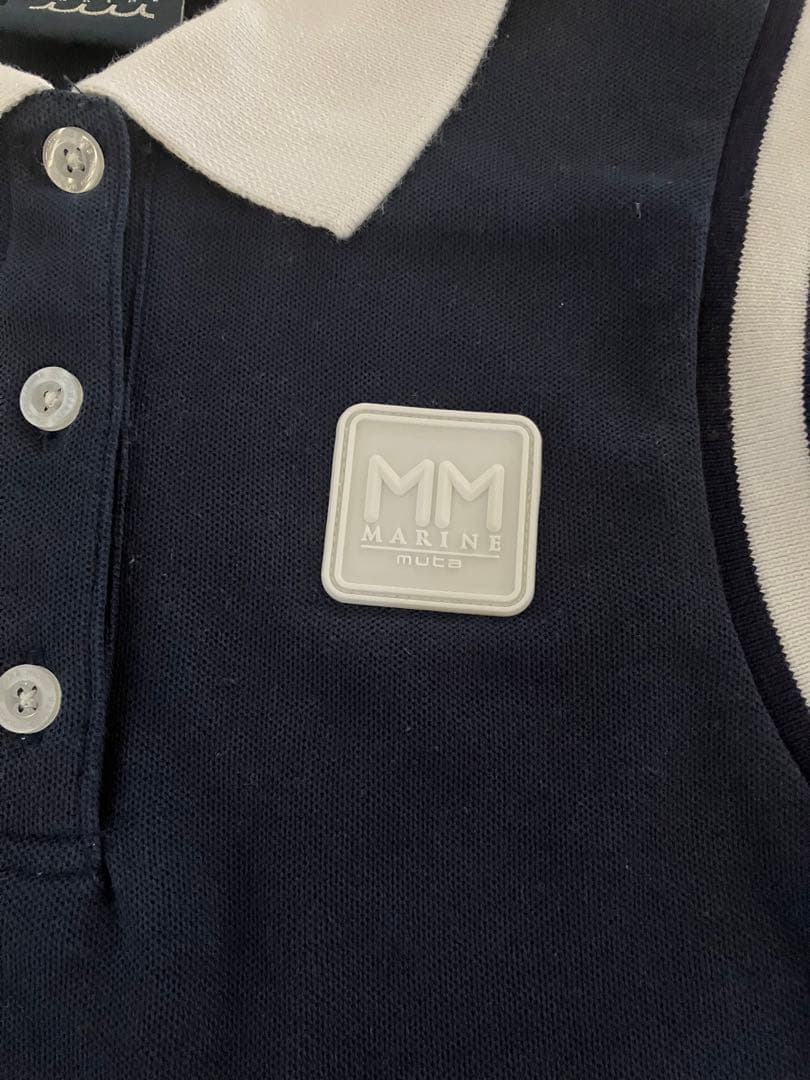 美品　ムータマリン　muta MARIN ノースリーブトップス　ゴルフ　S