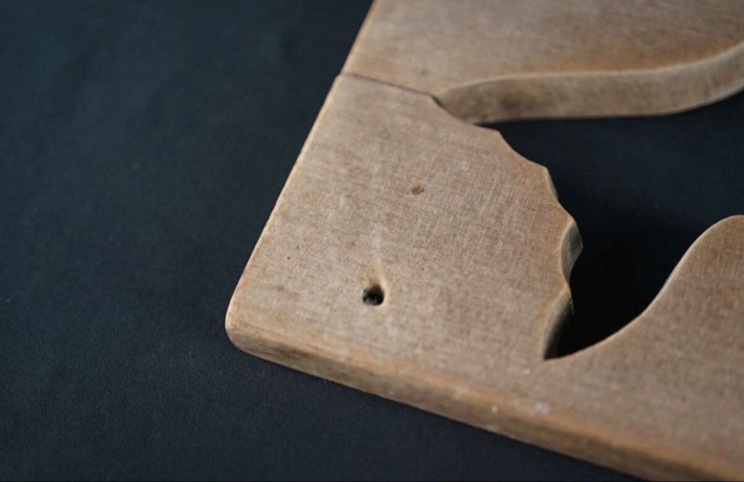 菓子型 大型の鯛 タイ 細密 30.1×15.4cm 和菓子 古道具アンティーク