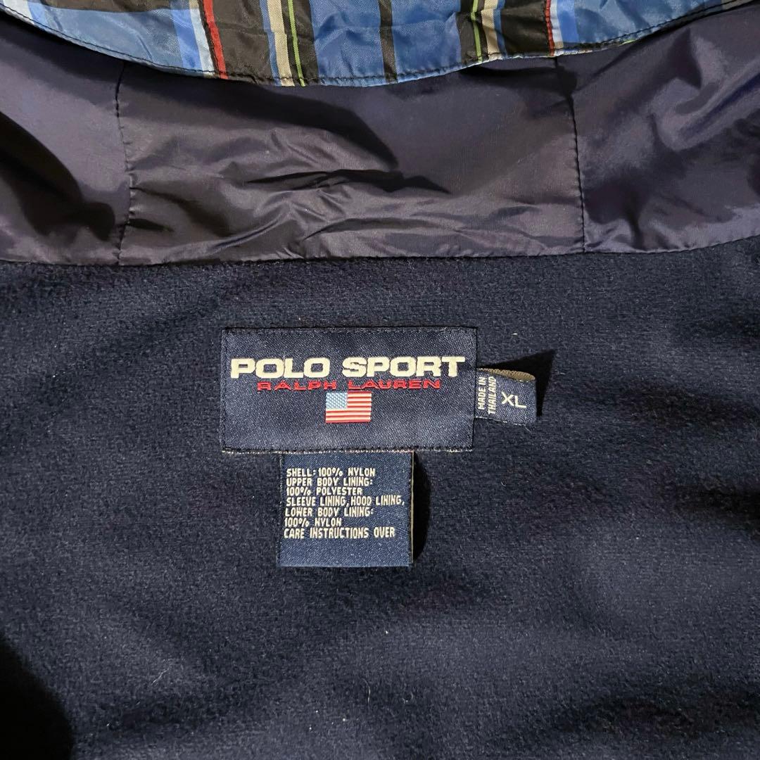 POLO SPORT ナイロンジャケット チェック柄　XL