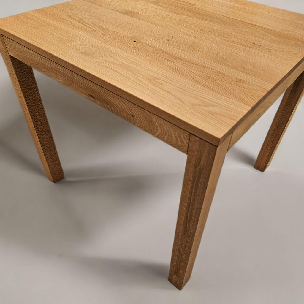 無印良品 木製テーブル　引出付　節あり　幅８０ｃｍ