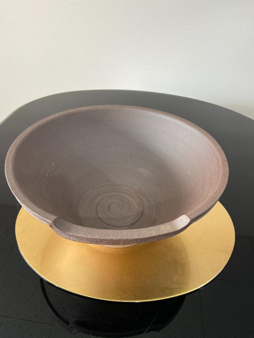 瓶懸 火鉢　井上春峰 作 茶道具　土風炉（美品)フトン付き