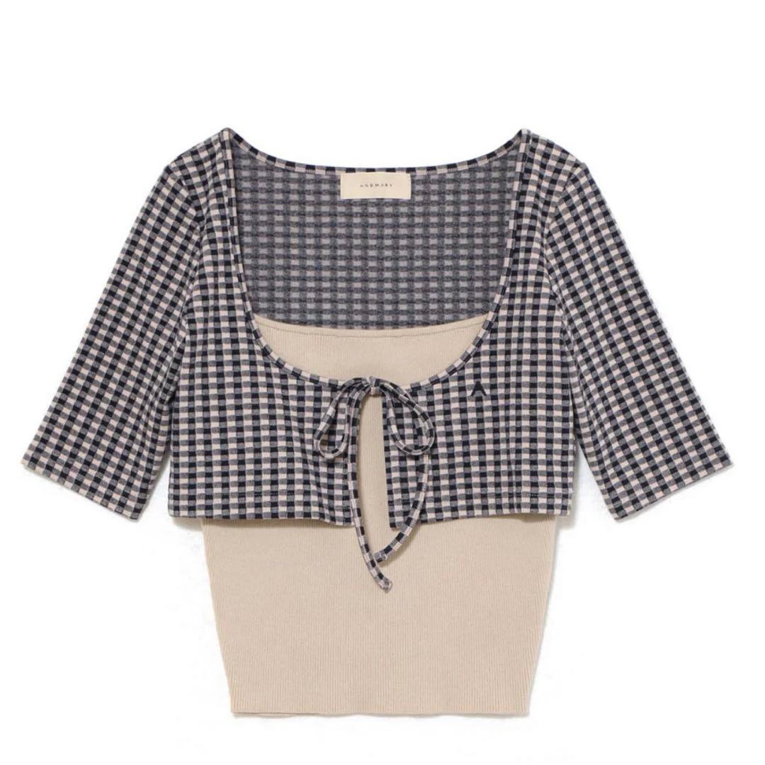 2月8日削除　Ava gingham check tops