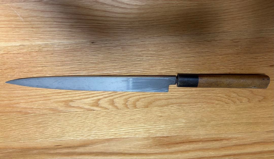 木屋團十郎、柳刃包丁、現状販売、わりと綺麗だと思います。