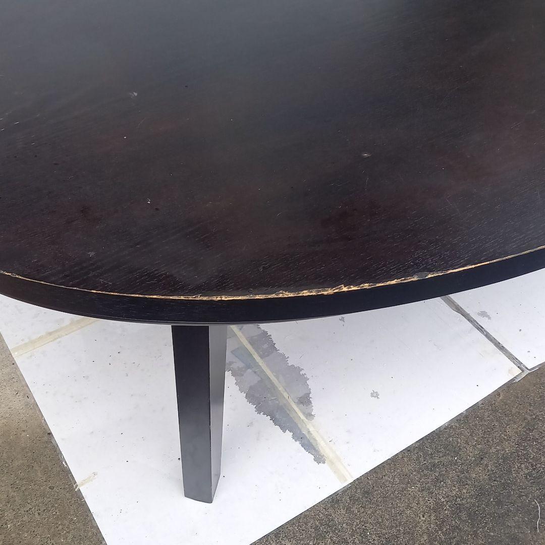 リビンズ　家具調こたつ 楕円形　　黒色