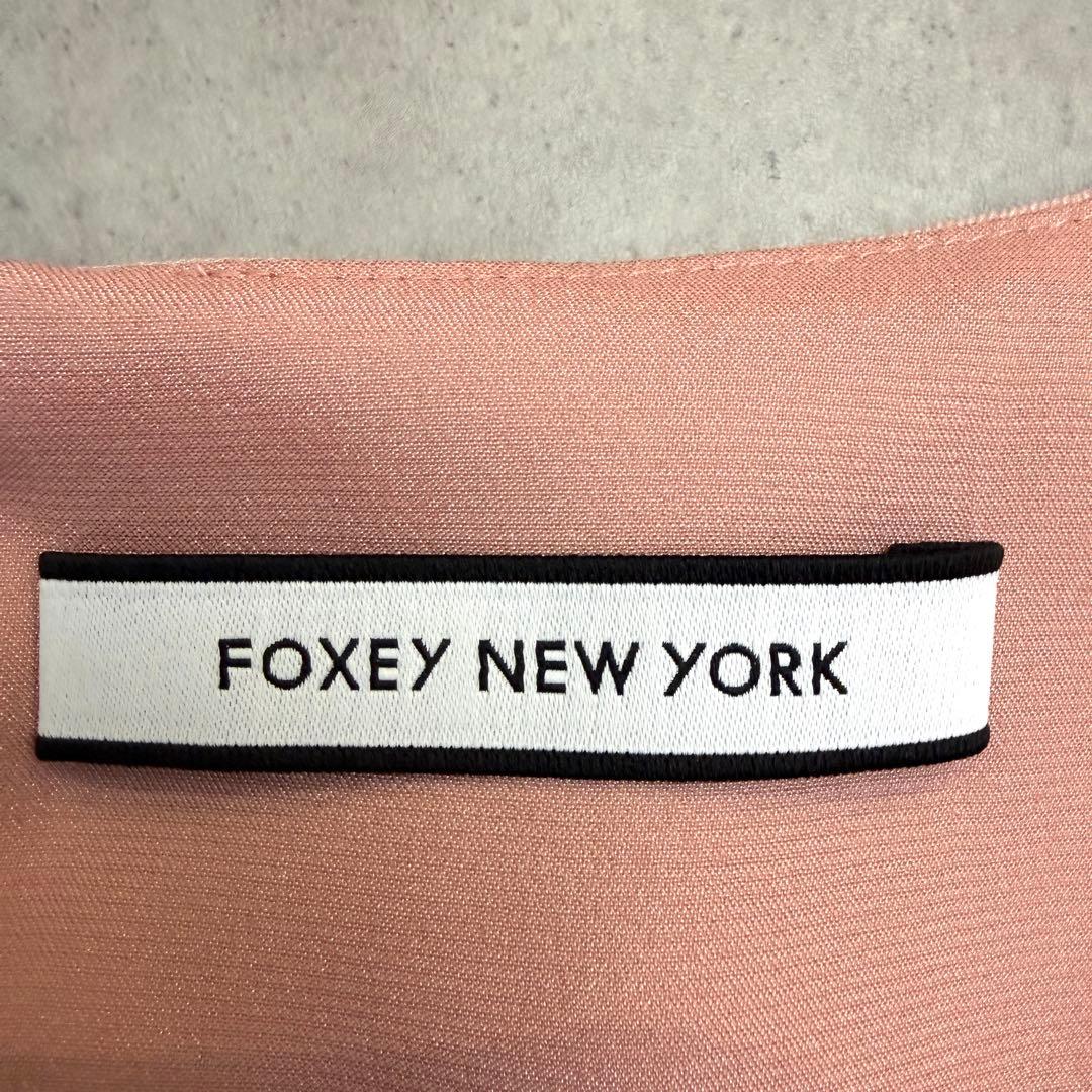 取引中 【FOXEY NEWYORK】ノースリーブワンピース ペールピンク 40