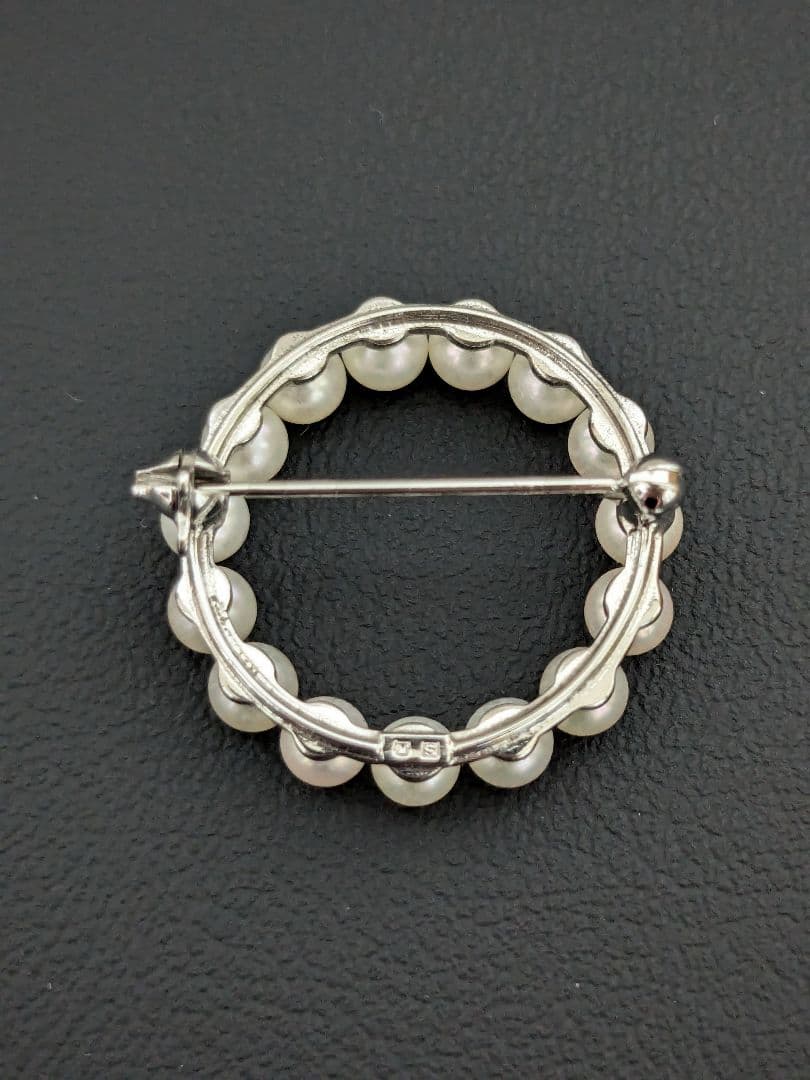 み*＠様 MIKIMOTO　パールブローチ　サークル　SILVER