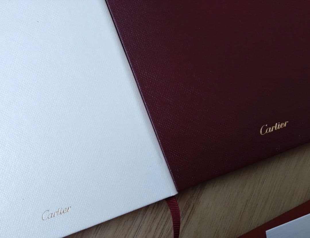 Cartier ノート2冊セット 白赤 豹デザイン　24時間限定！